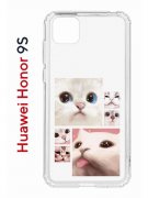 Чехол-накладка Huawei Honor 9S  (588929) Kruche PRINT Коты