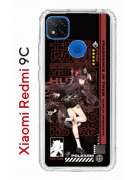 Чехол-накладка Xiaomi Redmi 9C Kruche Print Hu Tao Genshin