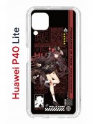 Чехол-накладка Huawei P40 Lite Kruche Print Hu Tao Genshin