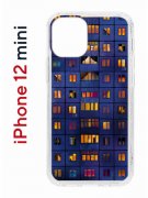 Чехол-накладка Apple iPhone 12 mini (588924) Kruche PRINT Ночные окна