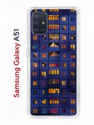 Чехол-накладка Samsung Galaxy A51 (582691) Kruche PRINT Ночные окна
