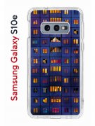Чехол-накладка Samsung Galaxy S10e Kruche Print Ночные окна