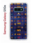 Чехол-накладка Samsung Galaxy S10e Kruche Print Ночные окна