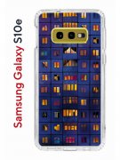 Чехол-накладка Samsung Galaxy S10e Kruche Print Ночные окна