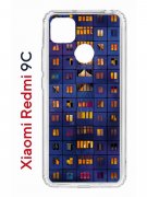 Чехол-накладка Xiaomi Redmi 9C (591325) Kruche PRINT Ночные окна