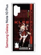 Чехол-накладка Samsung Galaxy Note 10+ (580678) Kruche PRINT Klee Genshin
