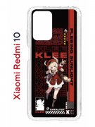Чехол-накладка Xiaomi Redmi 10/10 Prime Kruche Print Klee Genshin