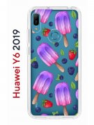 Чехол-накладка Huawei Y6 2019 (580675) Kruche PRINT Ice Cream