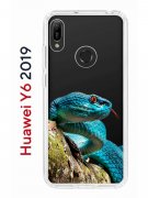 Чехол-накладка Huawei Y6 2019 (580675) Kruche PRINT Змея