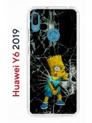 Чехол-накладка Huawei Y6 2019/Y6s 2019/Honor 8A/8A Pro Kruche Print Барт Симпсон