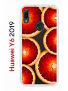 Чехол-накладка Huawei Y6 2019/Honor 8A/Honor 8A Pro/Honor 8A Prime/Y6s 2019 Kruche Print Orange