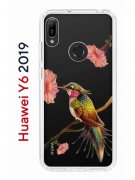 Чехол-накладка Huawei Y6 2019/Honor 8A/Honor 8A Pro/Honor 8A Prime/Y6s 2019 Kruche Print Колибри