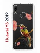 Чехол-накладка Huawei Y6 2019/Honor 8A/Honor 8A Pro/Honor 8A Prime/Y6s 2019 Kruche Print Колибри