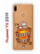 Чехол-накладка Huawei Y6 2019/Y6s 2019/Honor 8A/8A Pro Kruche Print Felix Felicis