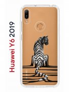 Чехол-накладка Huawei Y6 2019 (580675) Kruche PRINT Tiger