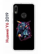 Чехол-накладка Huawei Y6 2019 (580675) Kruche PRINT Retro Owl