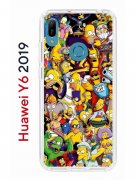 Чехол-накладка Huawei Y6 2019/Honor 8A/Honor 8A Pro/Honor 8A Prime/Y6s 2019 Kruche Print Симпсоны