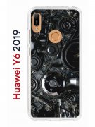 Чехол-накладка Huawei Y6 2019 (580675) Kruche PRINT Двигатель