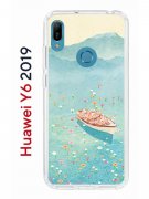 Чехол-накладка Huawei Y6 2019/Honor 8A/Honor 8A Pro/Honor 8A Prime/Y6s 2019 Kruche Print озеро цветов