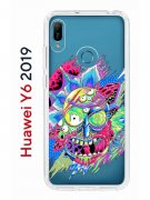 Чехол-накладка Huawei Y6 2019 (580675) Kruche PRINT Многоликий Рик