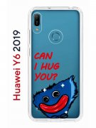 Чехол-накладка Huawei Y6 2019/Honor 8A/Honor 8A Pro/Honor 8A Prime/Y6s 2019 Kruche Print CAN I HUG YOU