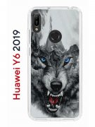 Чехол-накладка Huawei Y6 2019/Honor 8A/Honor 8A Pro/Honor 8A Prime/Y6s 2019 Kruche Print Волк