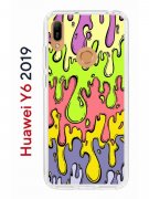 Чехол-накладка Huawei Y6 2019 (580675) Kruche PRINT Абстракция Капли