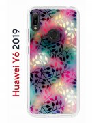 Чехол-накладка Huawei Y6 2019/Y6s 2019/Honor 8A/8A Pro Kruche Print Цветные листья