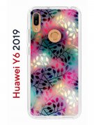 Чехол-накладка Huawei Y6 2019/Y6s 2019/Honor 8A/8A Pro Kruche Print Цветные листья