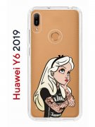 Чехол-накладка Huawei Y6 2019/Y6s 2019/Honor 8A/8A Pro Kruche Print Tattoo Girl
