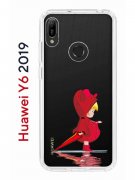 Чехол-накладка Huawei Y6 2019/Y6s 2019/Honor 8A/8A Pro Kruche Print Девочка с зонтом