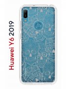 Чехол-накладка Huawei Y6 2019/Y6s 2019/Honor 8A/8A Pro Kruche Print Skull White