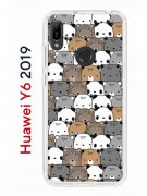 Чехол-накладка Huawei Y6 2019/Y6s 2019/Honor 8A/8A Pro Kruche Print Медвежата