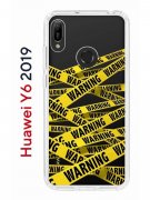 Чехол-накладка Huawei Y6 2019/Y6s 2019/Honor 8A/8A Pro Kruche Print Warning
