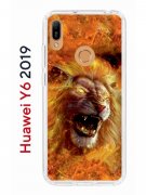 Чехол-накладка Huawei Y6 2019/Y6s 2019/Honor 8A/8A Pro Kruche Print Лев
