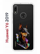 Чехол-накладка Huawei Y6 2019/Y6s 2019/Honor 8A/8A Pro Kruche Print Доберман