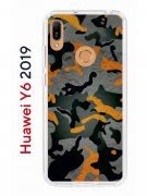 Чехол-накладка Huawei Y6 2019/Y6s 2019/Honor 8A/8A Pro Kruche Print Камуфляж