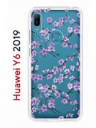 Чехол-накладка Huawei Y6 2019/Y6s 2019/Honor 8A/8A Pro Kruche Print Сакура