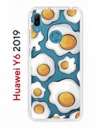 Чехол-накладка Huawei Y6 2019 (580675) Kruche PRINT Глазунья