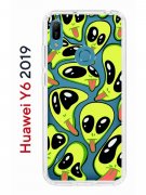 Чехол-накладка Huawei Y6 2019/8A/Honor 8A Pro/Honor 8A Prime/Y6s 2019 Kruche Print Инопланетянин