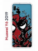 Чехол-накладка Huawei Honor 8A/Honor 8A Pro/Honor 8A Prime/Y6s 2019/Y6 2019 Kruche Print Spider-Man-Venom