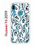 Чехол-накладка Huawei Y6 2019 (580675) Kruche PRINT Призраки