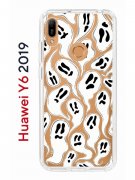 Чехол-накладка Huawei Y6 2019 (580675) Kruche PRINT Призраки