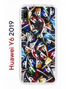 Чехол-накладка Huawei Y6 2019/Honor 8A/Honor 8A Pro/Honor 8A Prime/Y6s 2019 Kruche Print Кроссовки Nike Air