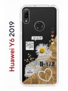 Чехол-накладка Huawei Honor 8A/Honor 8A Pro/Honor 8A Prime/Y6s 2019/Y6 2019 Kruche Print Крафтовые наклейки