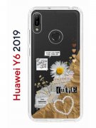 Чехол-накладка Huawei Honor 8A/Honor 8A Pro/Honor 8A Prime/Y6s 2019/Y6 2019 Kruche Print Крафтовые наклейки