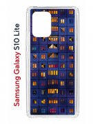 Чехол-накладка Samsung Galaxy S10 Lite Kruche Print Ночные окна