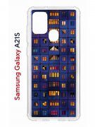 Чехол-накладка Samsung Galaxy A21S (587676) Kruche PRINT Ночные окна