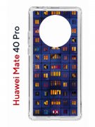 Чехол-накладка Huawei Mate 40 Pro (593961) Kruche PRINT Ночные окна