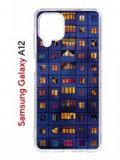 Чехол-накладка Samsung Galaxy A12 Kruche Print Ночные окна